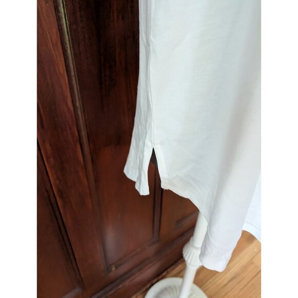 Isabel Pima Tunic Tank White Womens L Soft Surroundings Sleeveless NWT - Picture 2 of 9